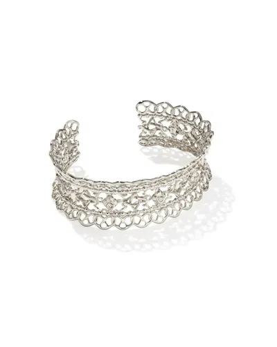 Kendra Scott Women's Krista Lace Cuff Bracelet In Silver