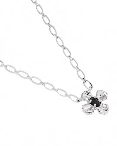 Kendra Scott Women's Leanne Short Necklace In Silver Black Granite In Multi