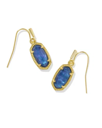 Kendra Scott Women's Lee Drop Earrings In Navy Abalone In Purple