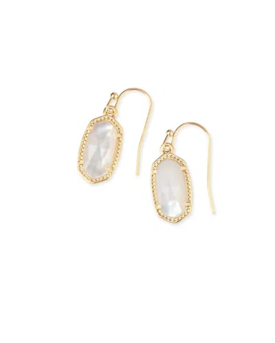 Kendra Scott Women's Lee Drop Hook Earrings In Gold Ivory Mother Of Pearl