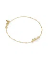 Kendra Scott Women's Lil Sis Delicate Chain Bracelet In Gold Freshwater Cultured Pearl In Multi