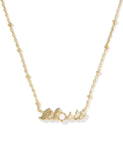 Kendra Scott Women's Lil Sis Short Pendant Necklace In Gold Freshwater Cultured Pearl