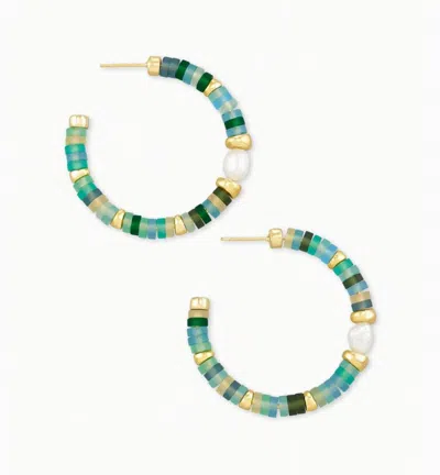 Kendra Scott Women's Lila Hoop Earring In Sea Green Mix In Multi
