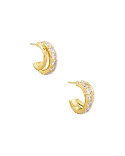 Kendra Scott Women's Livy Huggie Earrings In Gold Metal In Multi