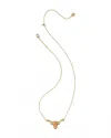 Kendra Scott Women's Longhorn Short Pendant Necklace In Gold Variegated Orange In Gold