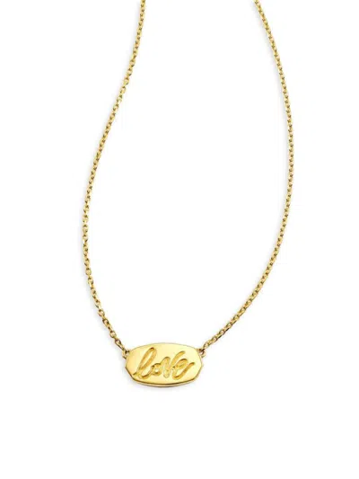 Kendra Scott Women's Love Elisa 18k Yellow Gold Vermeil Pendant Necklace