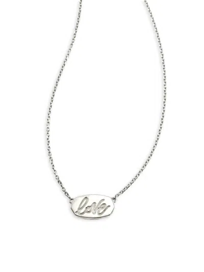 Kendra Scott Women's Love Elisa Sterling Silver Pendant Necklace