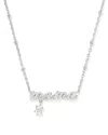 Kendra Scott Mama Crystal Short Pendant Necklace, 19 In Metallic