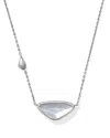 Kendra Scott Women's Margot Vintage Silver Short Pendant Necklace In Ivory In Metallic