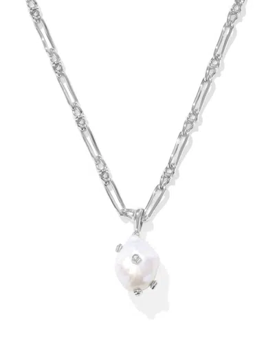 Kendra Scott Women's Melody Small Long Pendant Necklace In Silver