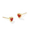 Kendra Scott Mini Ari Heart Stud Earrings In Multi