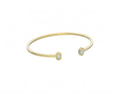 Kendra Scott Women's Mini Elton Cuff Bracelet In Gold Blue Opal