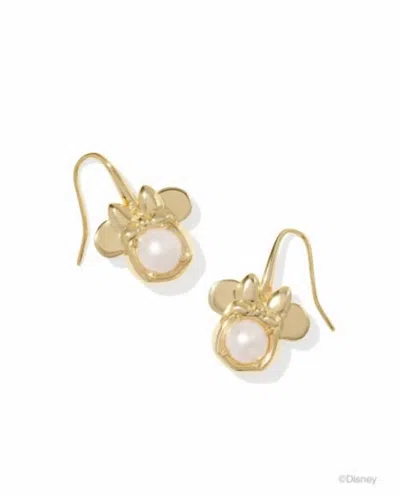 Kendra Scott Women's Minnie Mouse Drop Earrings In Gold White Pearl