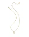 Kendra Scott Women's Moon Short Pendant Necklace In Gold Opalescent Resin In Gold