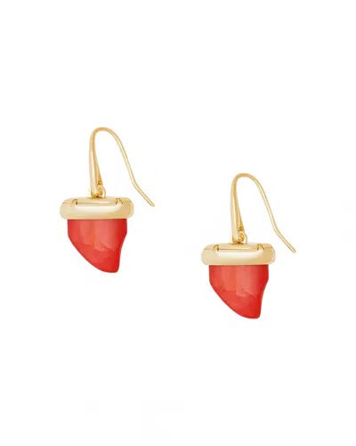 Kendra Scott Women's Oleana Drop Earrings In Gold Red Mother Of Pearl In Multi