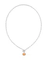 Kendra Scott Women's Pumpkin Link And Chain Necklace In Silver In Metallic