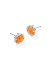 Kendra Scott Pumpkin Stud In Metallic
