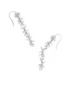 Kendra Scott Women's Rosalie Linear Crystal Earrings In White Silver In Silver