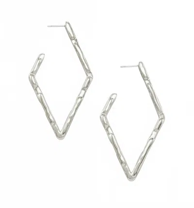 Kendra Scott Women's Rylan Hoop Earring In Silver In Metallic