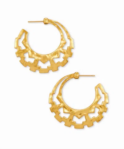 Kendra Scott Women's Shiva Hoop Earrings In Vintage Gold
