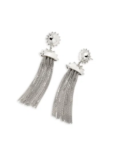 Kendra Scott Women's Sienna Rhodium Plated Drop Earrings In Brass