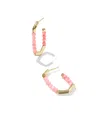 Kendra Scott Women's Sylvia Hoop Earrings In Pink Chalcedony In Pink