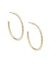 Kendra Scott Veronica 14ct Gold-plated Hoop Earrings In Gold