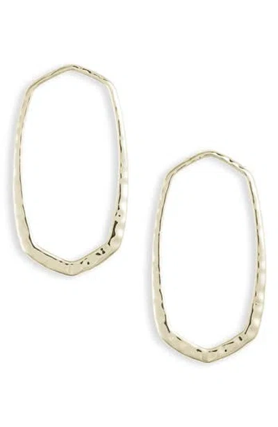 Kendra Scott Zorte Open Hexagon Earrings In Yellow