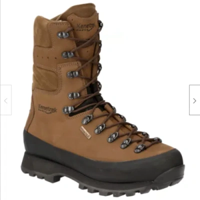 Pre-owned Kenetrek Mountain Extreme 420ni Waterproof Hunting Boots 9 Non-insulated Men In Brown