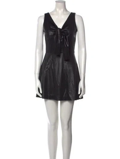 Pre-owned Keni Valenti 1990's Mini Dress In Black