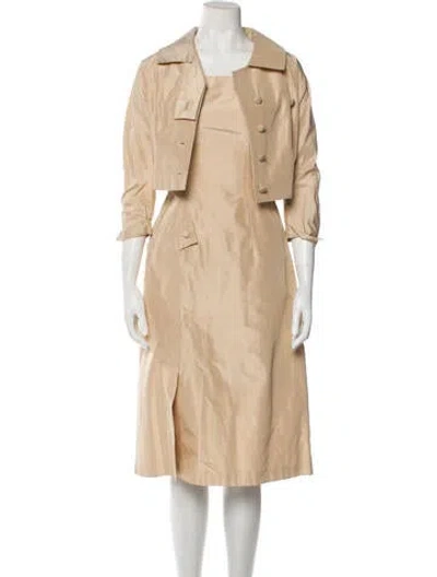 Pre-owned Keni Valenti Vintage 2000 Dress Set In Neutral