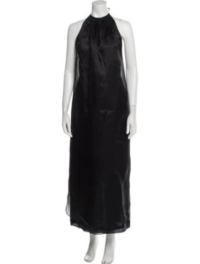 Pre-owned Keni Valenti Vintage Long Dress In Black