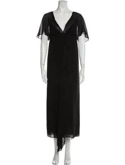 Pre-owned Keni Valenti Vintage Long Dress In Black