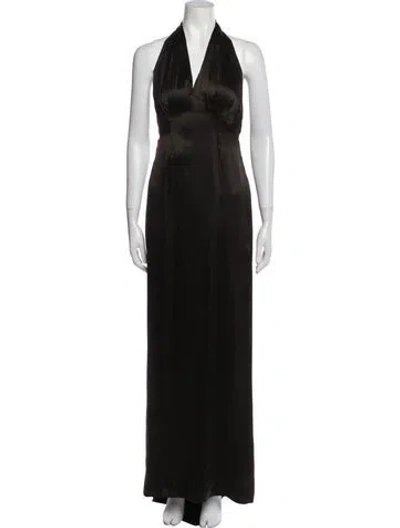 Pre-owned Keni Valenti Vintage Long Dress In Brown