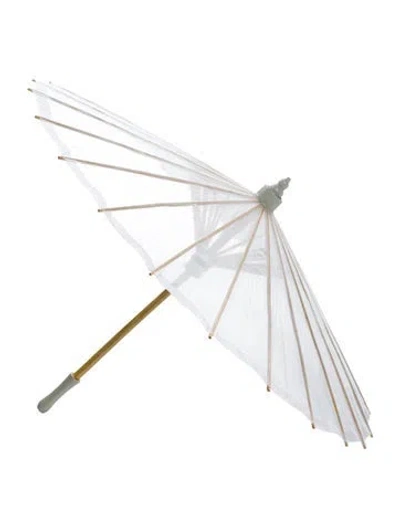 Pre-owned Keni Valenti Vintage Wood Parasol In Purple