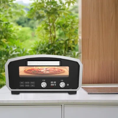 Kenmore 13” Indoor And Outdoor Portable Countertop Electric Pizza Oven In Black