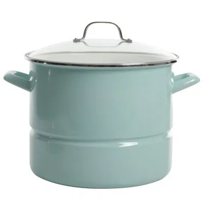 Kenmore 16 Qt. Stainless Steel Steamer Pot With Lid In Glacier,mint