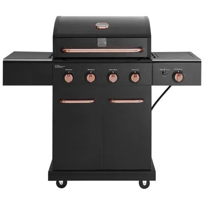 Kenmore 4-burner Propane Gas Grill With Searing Side Burner In Black