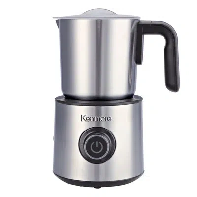 Kenmore 4-in-1 Automatic Milk Frother & Steamer 16oz Hot & Cold Foam In Silver