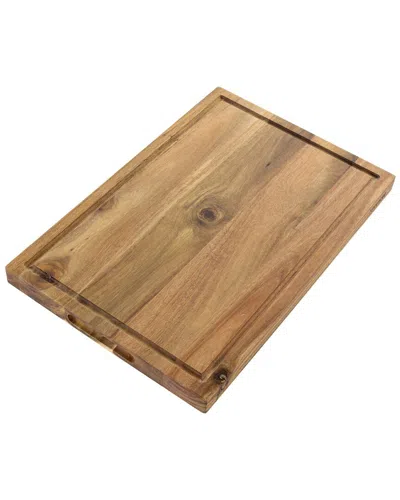 KENMORE KENMORE ARCHER 21IN ACACIA WOOD CUTTING BOARD WITH GROOVE HANDLES