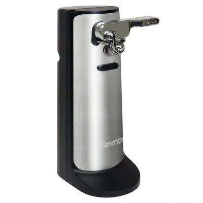 Kenmore Automatic Electric Can Opener, Built-in Knife Sharpener & Bottle Opener In Silver