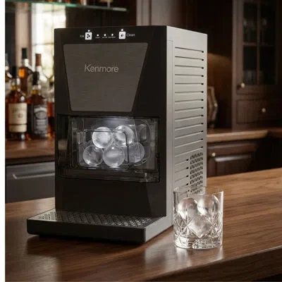Kenmore Countertop Clear Sphere Ice Ball Maker In Black