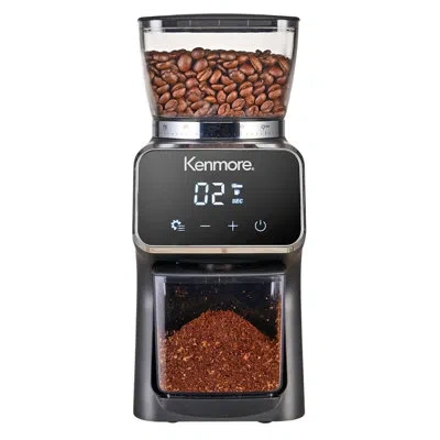 Kenmore Digital Conical Burr Coffee Grinder With 30 Grind Sizes In Black