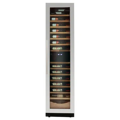 Kenmore Elite 18" 111 Bottle Dual Zone Compressor Built-in/freestanding Wine Refrigerator In Silver