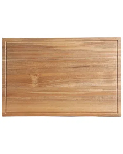 Kenmore Kenosha 29in Acacia Wood Cutting Board With Groove Handles In Blue