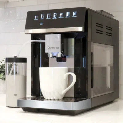 Kenmore Super Automatic Espresso Coffee Machine Dual Cream System Black