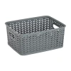 Kennedy International 8" X 10" Weave Storage Box In Gray
