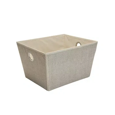 Kennedy International Beige Fabric Storage Box In Sand