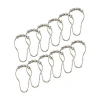 Kennedy International Shower Curtain Hooks In Silver