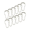 Kennedy International Shower Curtain Hooks In Silver